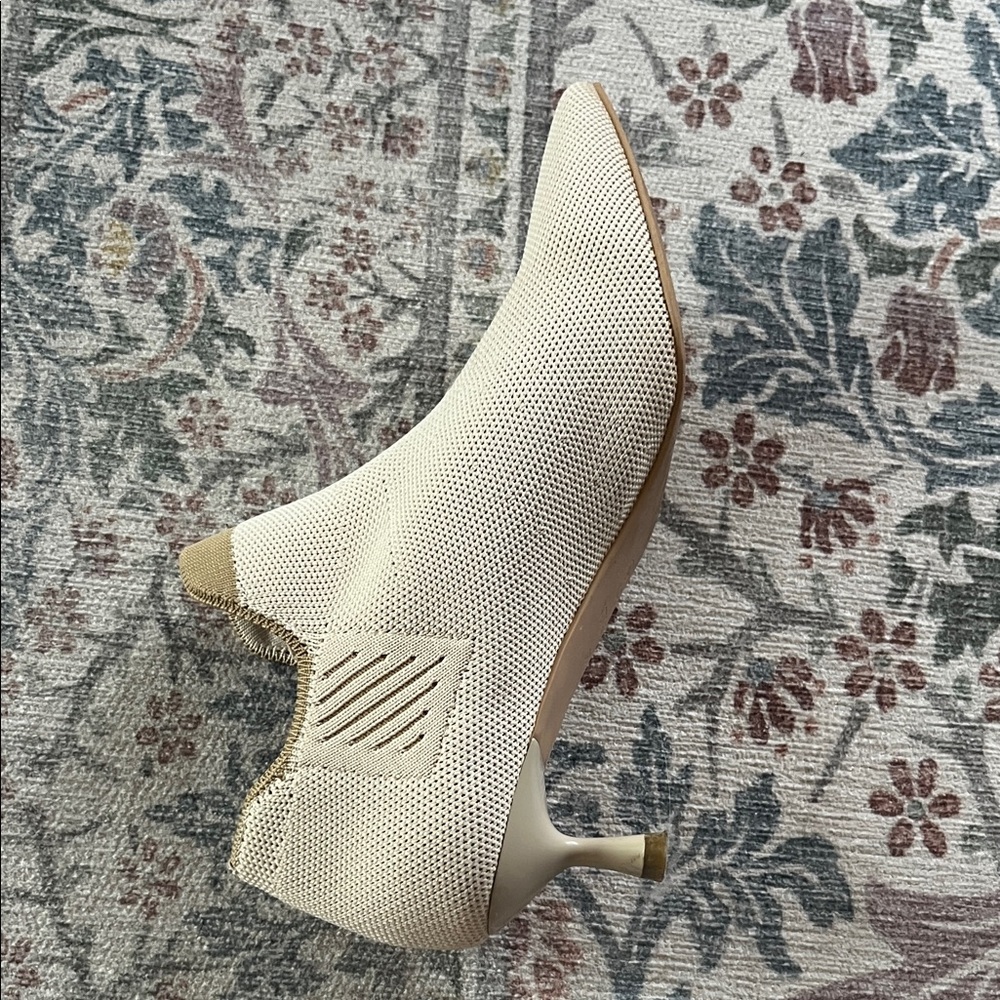 Elegant Beige Ankle Booties - Picture 2 of 7